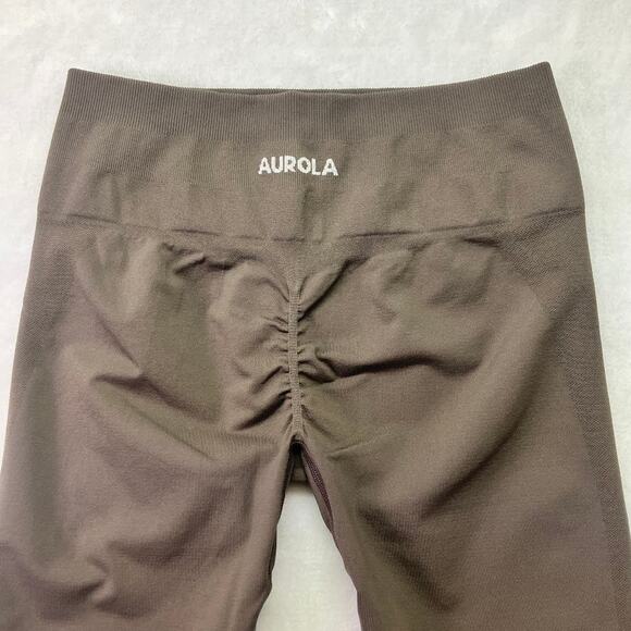 Aurola Seamless High Waist Contour Lift Compression Leggings Size S Brown - Picture 1 of 9